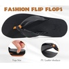 KuaiLu Womens Orthotic Flip Flops with Arch Support Yoga Mat Cushion Sandal(Black Khaki)