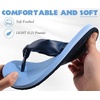 KuaiLu Womens Orthotic Flip Flops with Arch Support Yoga Mat Cushion Sandal(Blue)