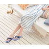 KuaiLu Womens Orthotic Flip Flops with Arch Support Yoga Mat Cushion Sandal(Blue)