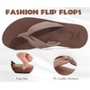 KuaiLu Womens Orthotic Flip Flops with Arch Support Yoga Mat Cushion Sandal(Brown)