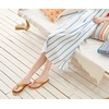 KuaiLu Womens Orthotic Flip Flops with Arch Support Yoga Mat Cushion Sandal(Khaki)