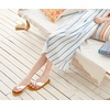 KuaiLu Womens Orthotic Flip Flops with Arch Support Yoga Mat Cushion Sandal(Khaki White)