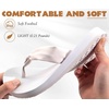 KuaiLu Womens Orthotic Flip Flops with Arch Support Yoga Mat Cushion Sandal(White)
