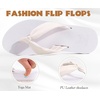 KuaiLu Womens Orthotic Flip Flops with Arch Support Yoga Mat Cushion Sandal(White)