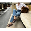 KuaiLu Womens Sandals Brown-CP Size 8