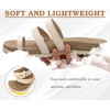 KuaiLu Womens Slides Sandals With Arch Support Comfort Plantar Fasciitis(Beige)