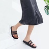 KuaiLu Womens Slides Sandals With Arch Support Comfort Plantar Fasciitis(Darkblue)