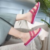 KuaiLu Womens Slides Sandals With Arch Support Comfort Plantar Fasciitis(Fuchsia)