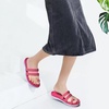KuaiLu Womens Slides Sandals With Arch Support Comfort Plantar Fasciitis(Fuchsia)