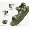 KuaiLu Womens Walking Sandals Comfortable Arch Support Summer Hiking Shoes(Army Green)