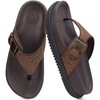 KuaiLu Flip Flops for Womens Orthotic Platform Sandals with Arch Support(Brown)