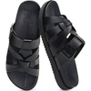 KuaiLu Gladiator Sandals for Women with Comfortable Arch Support(Black (Go One Size Up))