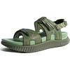KuaiLu Womens Arch Support Walking Sandals Vacation Adjustable Strap Slides(Green)