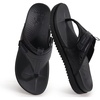 KuaiLu Womens Orthopedic Flip Flops Comfort Cushion Arch Support Sandals(Black)