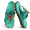 KuaiLu Womens Orthopedic Flip Flops Comfort Cushion Arch Support Sandals(Teal Khaki)