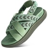KuaiLu Womens Orthopedic Walking Sandals with Memory Foam Arch Support(Green)