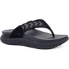 KuaiLu Womens Orthotic Flip Flops with Arch Support Cushion Recovery Sandal(Black)