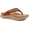 KuaiLu Womens Orthotic Flip Flops with Arch Support Cushion Recovery Sandal(Khaki)