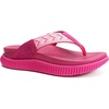 KuaiLu Womens Orthotic Flip Flops with Arch Support Cushion Recovery Sandal(Rose Red)