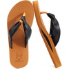 KuaiLu Womens Orthotic Flip Flops with Arch Support Yoga Mat Cushion Sandal(Khaki Black)