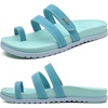 KuaiLu Womens Slides Sandals With Arch Support Comfort Plantar Fasciitis(Blue)