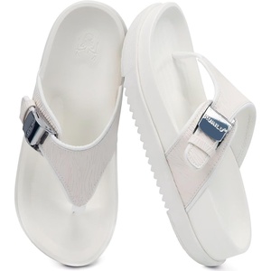 KuaiLu Flip Flops for Womens Orthotic Platform Sandals with Arch Support(White)
