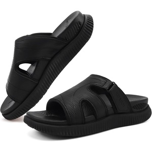 KuaiLu Womens Fashion Orthopedic Walking Thick Sandals Comfort Arch Support(Black)