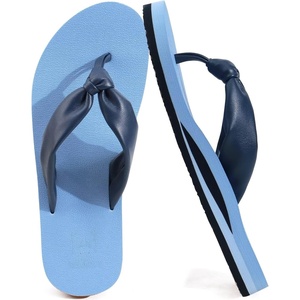 KuaiLu Womens Orthotic Flip Flops with Arch Support Yoga Mat Cushion Sandal(Blue)