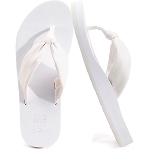 KuaiLu Womens Orthotic Flip Flops with Arch Support Yoga Mat Cushion Sandal(White)