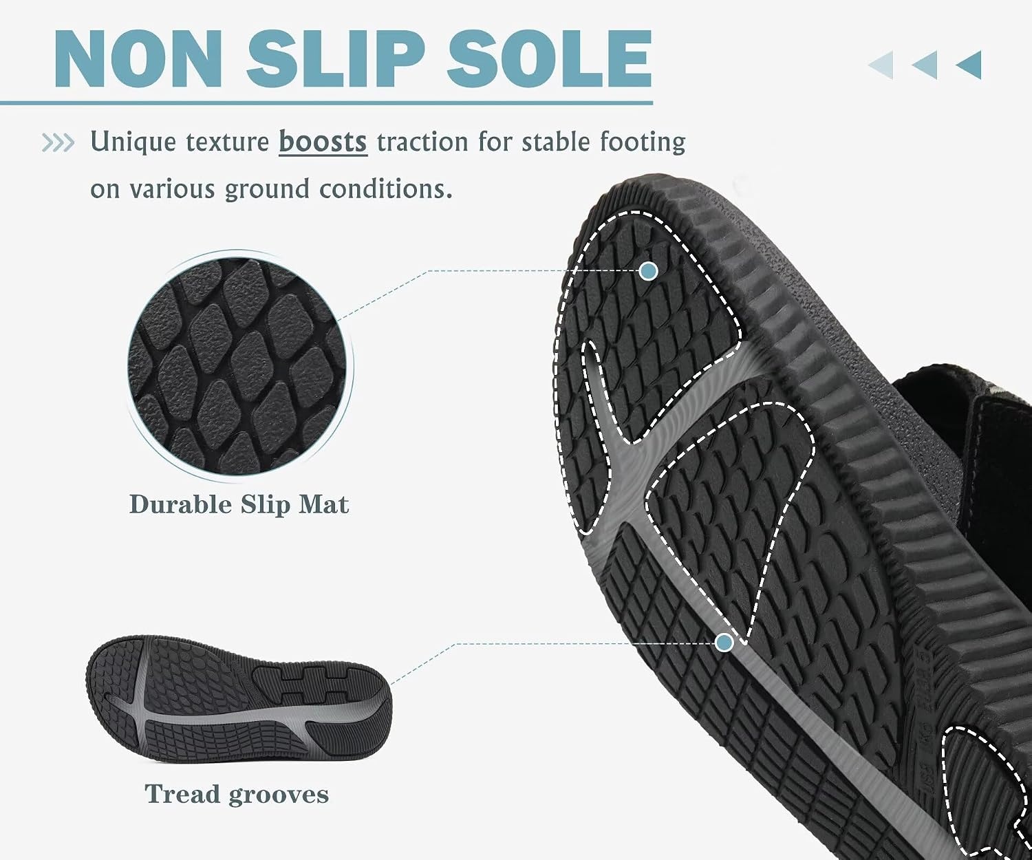 image:imageKuaiLu Flip Flops for Women Orthopedic Arch Support Summer Beach VacationBlack