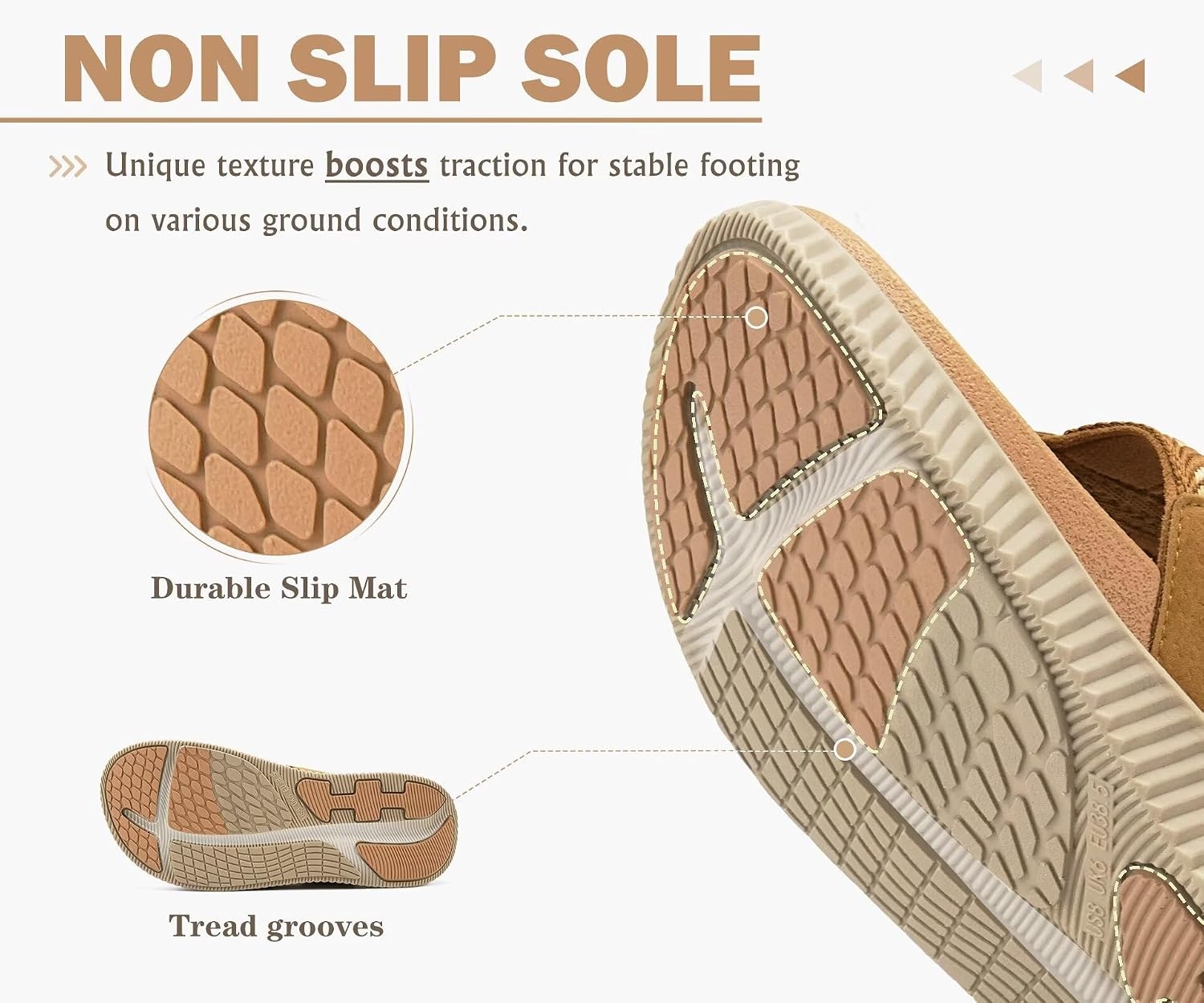 image:imageKuaiLu Flip Flops for Women Orthopedic Arch Support Summer Beach VacationKhaki