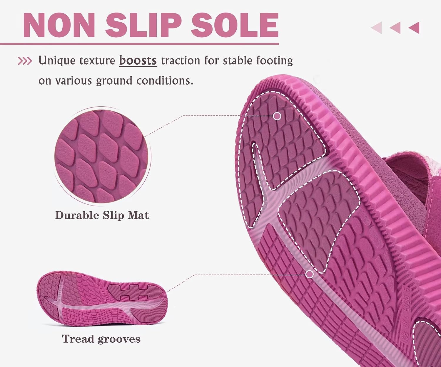 image:imageKuaiLu Flip Flops for Women Orthopedic Arch Support Summer Beach VacationRose