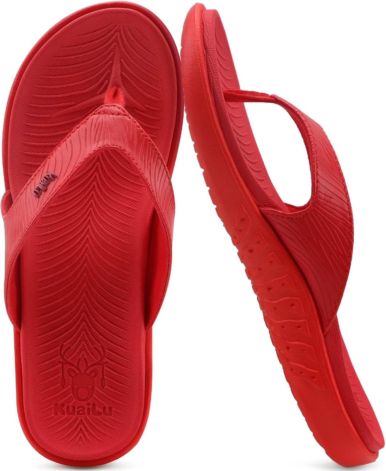 image:imageKuaiLu Womens Orthotic Arch Support Flip Flop SandalsRed