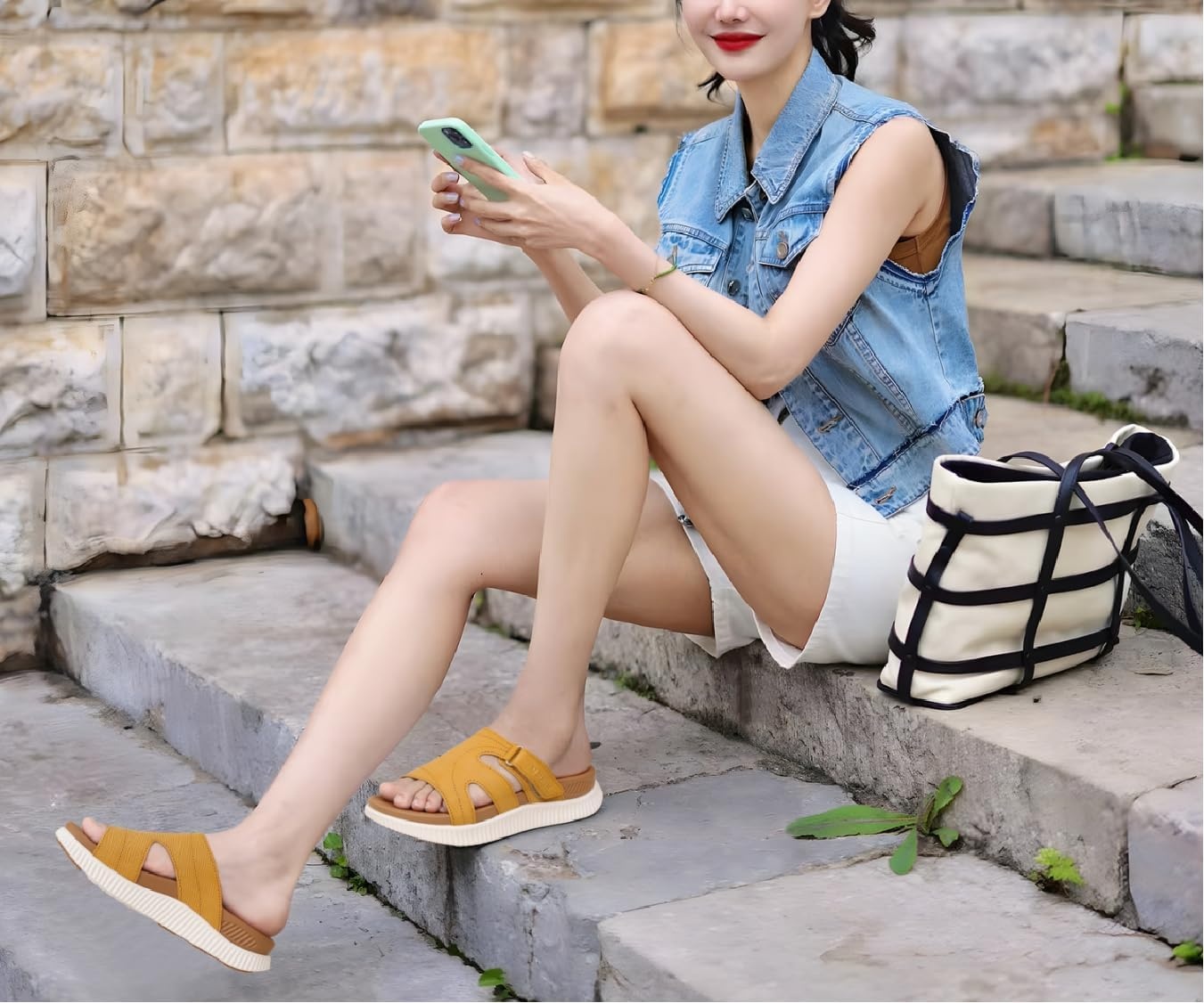 image:imageKuaiLu Womens Orthotic Cushioned Slides