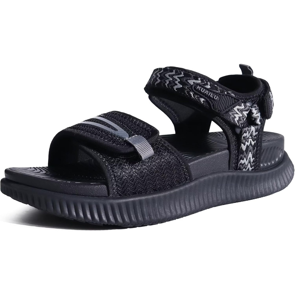 image:imageKuaiLu Womens Orthopedic Recovery Walking Arch Support Sandals Cushion FoamBlack