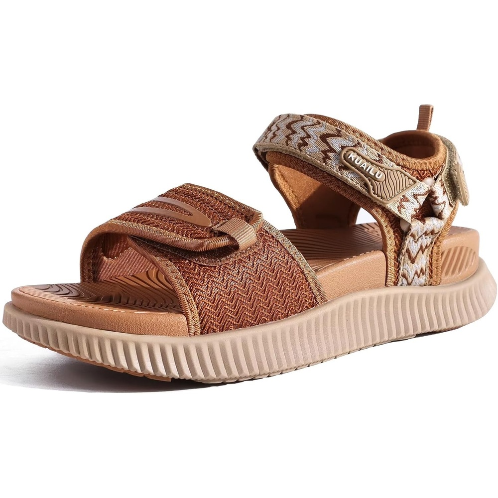 image:imageKuaiLu Womens Orthopedic Recovery Walking Arch Support Sandals Cushion FoamKhaki