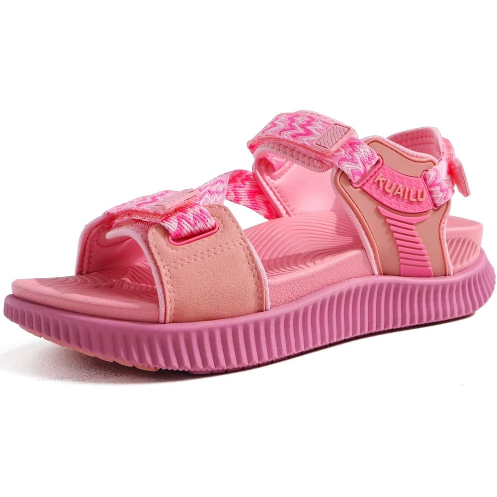 image:imageKuaiLu Womens Orthopedic Walking Sandals with Arch Support Recovery CushionPink