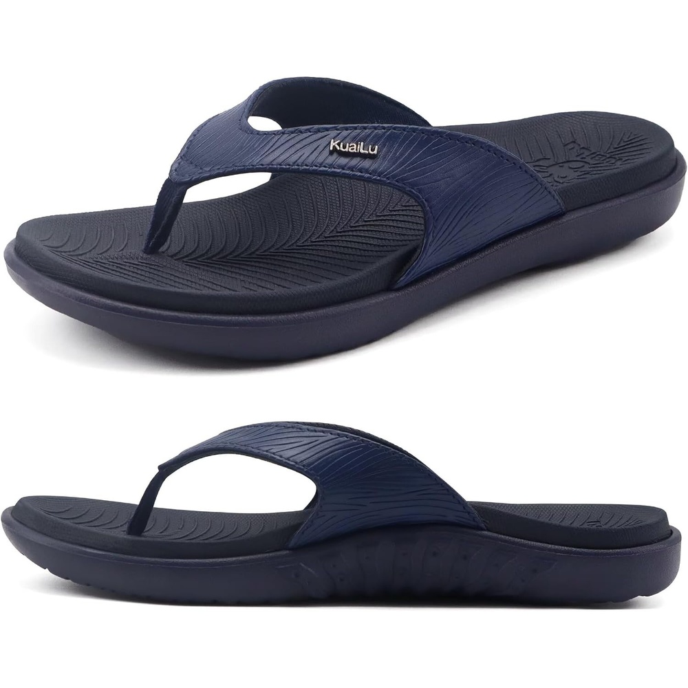 image:imageKuaiLu Womens Orthotic Arch Support Flip Flop SandalsDark Blue
