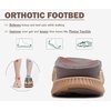 KuaiLu Flip Flops for Women Orthopedic Arch Support Summer Beach Vacation(Brown)