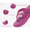 KuaiLu Flip Flops for Women Orthopedic Arch Support Summer Beach Vacation(Rose)