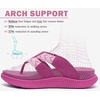 KuaiLu Flip Flops for Women Orthopedic Arch Support Summer Beach Vacation(Rose)
