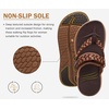 KuaiLu Womens Arch Support Flip Flops & Sandals Thick Athletic Cushion(Brown Khaki)