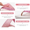 KuaiLu Womens Arch Support Flip Flops & Sandals Thick Athletic Cushion(Pink White)