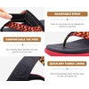 KuaiLu Womens Arch Support Flip Flops & Sandals Thick Athletic Cushion(Red Black)