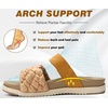 KuaiLu Women’s Arch Support Orthopedic Open Toe Sandals(Beige)