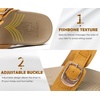 KuaiLu Women’s Arch Support Orthopedic Open Toe Sandals(Beige)
