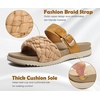 KuaiLu Women’s Arch Support Orthopedic Open Toe Sandals(Beige)