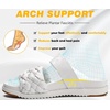 KuaiLu Women’s Arch Support Orthopedic Open Toe Sandals(Bride White)