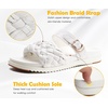 KuaiLu Women’s Arch Support Orthopedic Open Toe Sandals(Bride White)