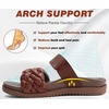 KuaiLu Women’s Arch Support Orthopedic Open Toe Sandals(Brown)